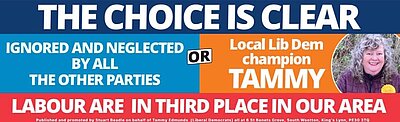 Tammy - Hunstanton Choice is clear banner